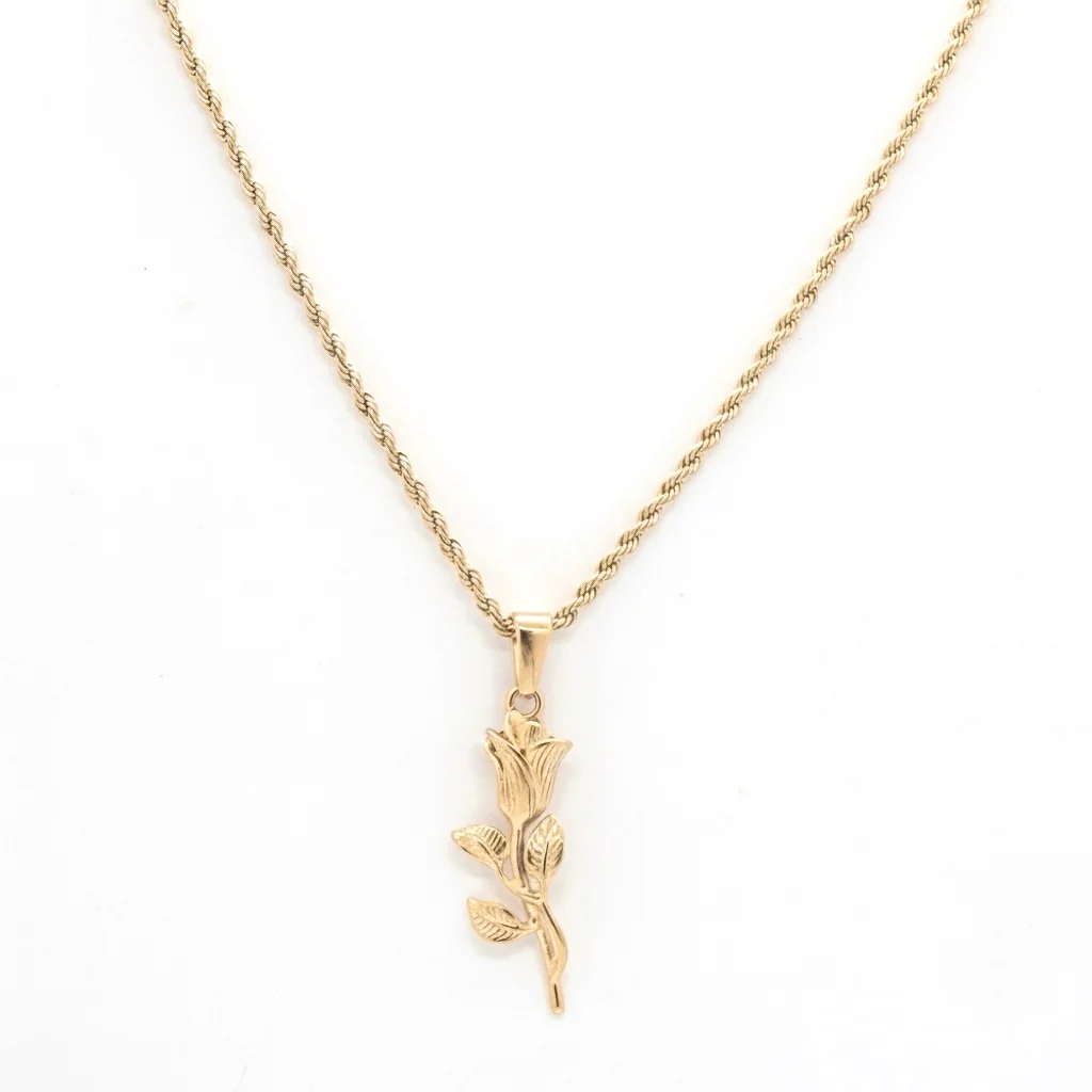 ROSE PENDANT (GOLD) - Image 3